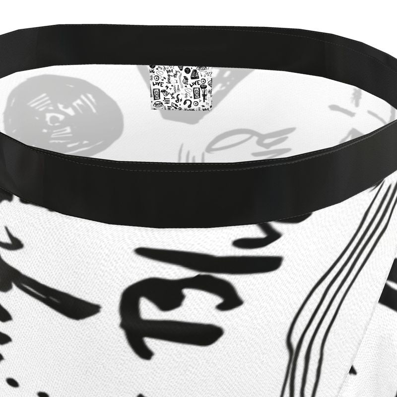 "Music Doodles Pattern" ๐ถ๐ธ๐ท Flounce Skirt.