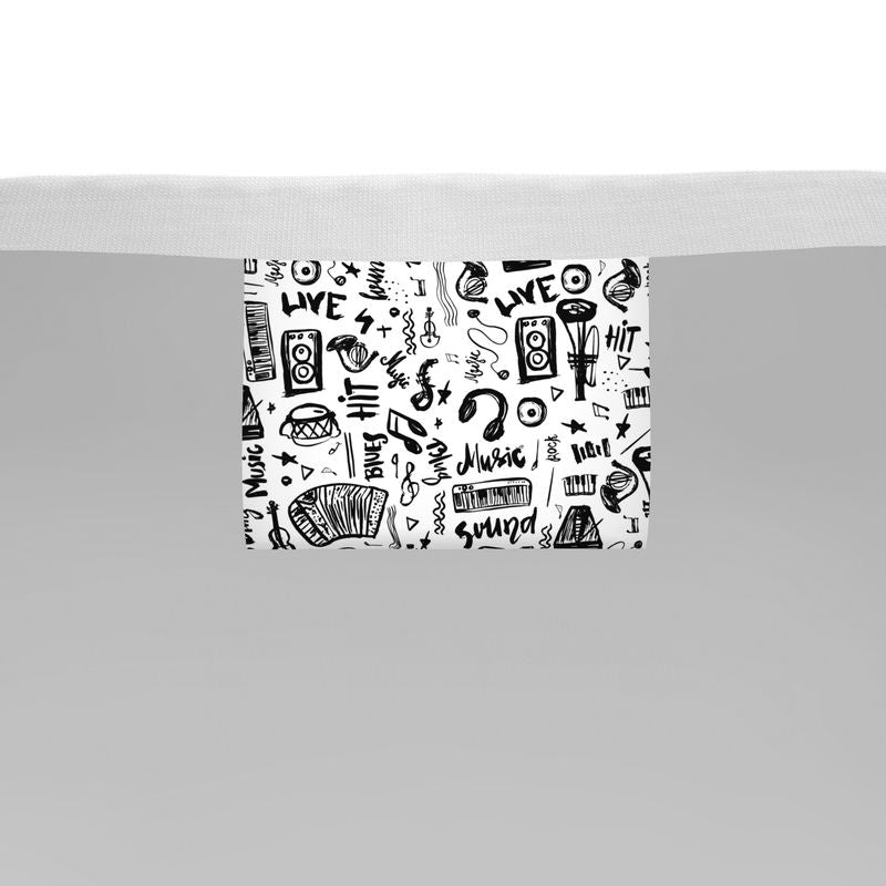 T-Shirt "Music Doodles Pattern" ๐ถ๐ธ๐ท