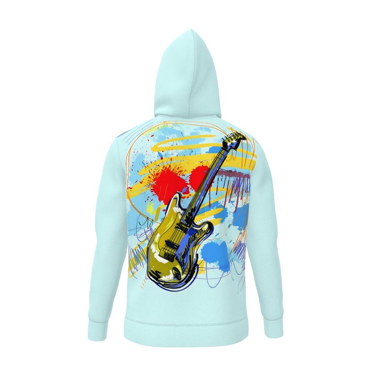 Electric Harmony: A Vibrant Guitar Composition Hoodie