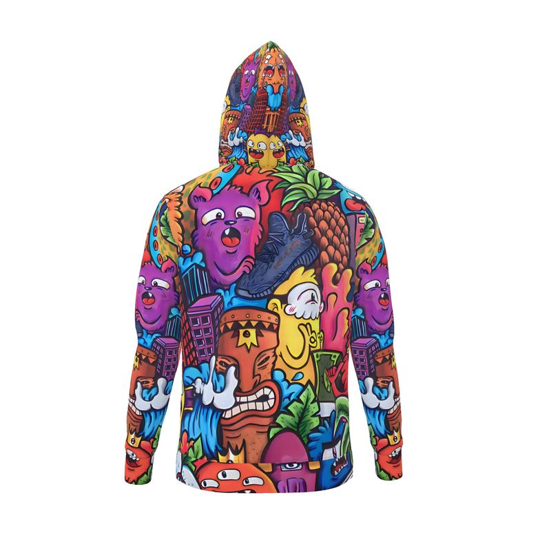 "Electric Eccentrics: A Cityscape of Wild Wonders" 🌆🔮🤖Hoodie