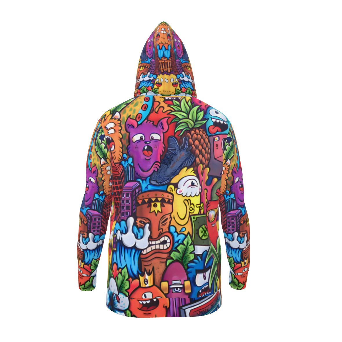 "Electric Eccentrics: A Cityscape of Wild Wonders" 🌆🔮🤖Hoodie