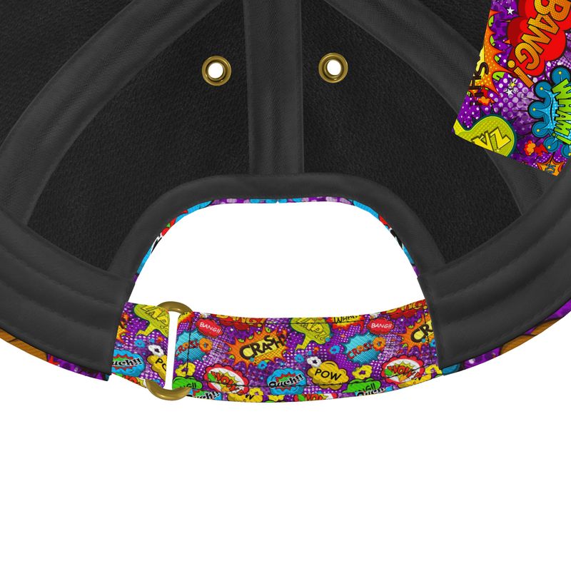 Purple Pop Art, Baseball Cap,