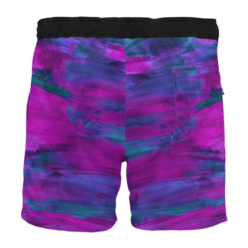 Board Shorts art wall purple