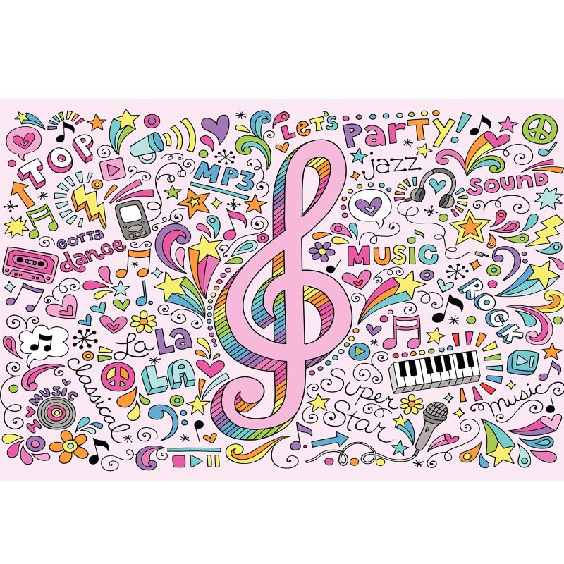 Bucket Backpack Music Logo Pink