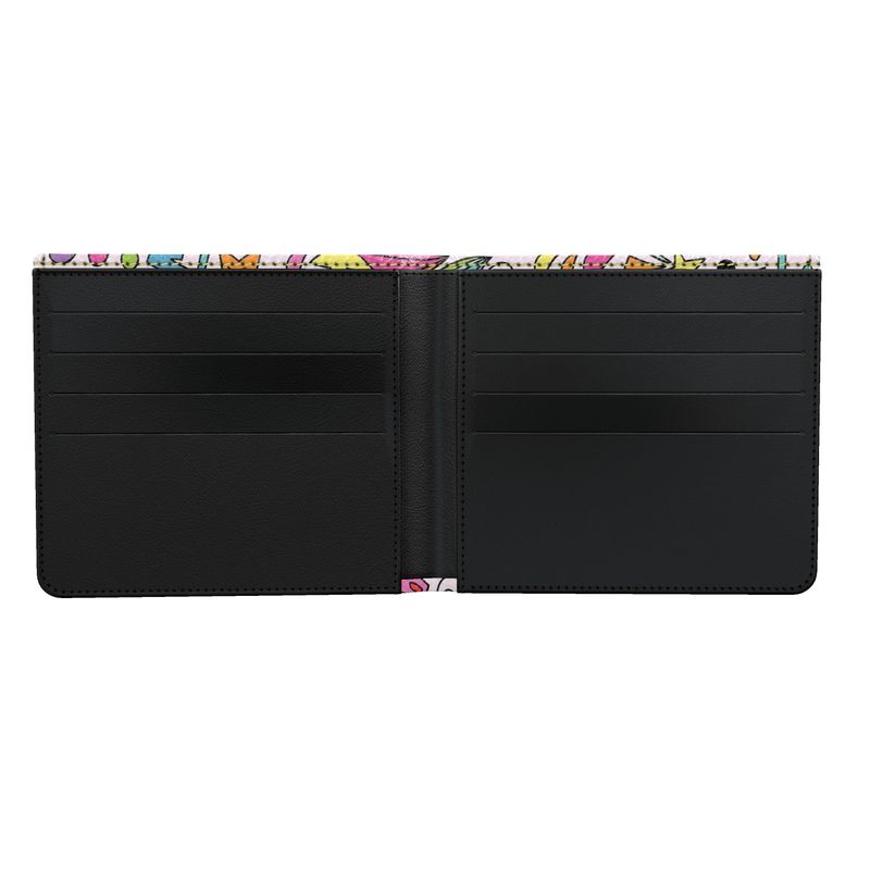 Mens Wallet Music Pink Logo
