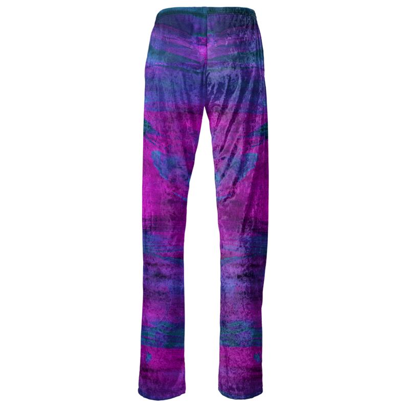 Womens Trousers Purple Art