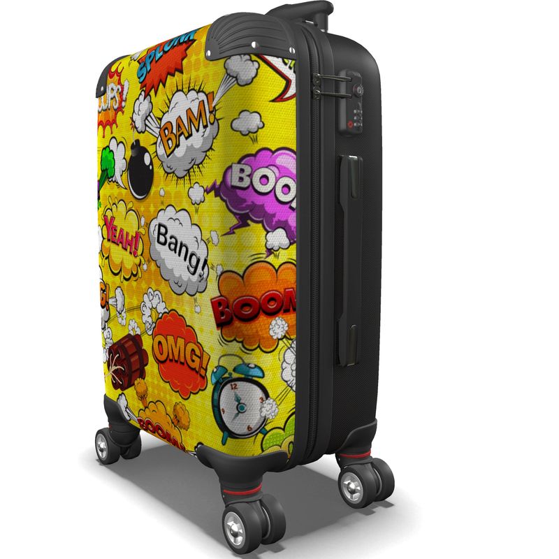 Suitcase Yellow Pop Art