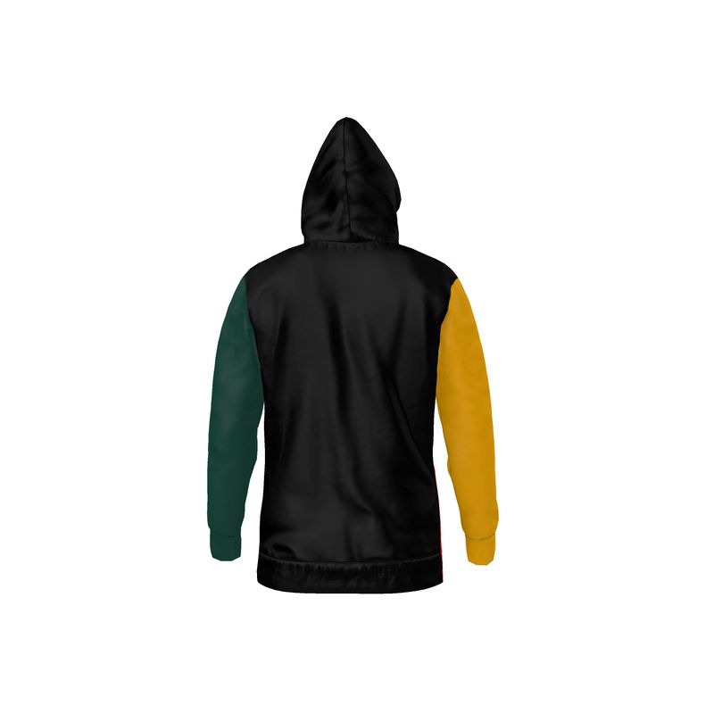 Imperial Red, Classic Color Block Hoodie.