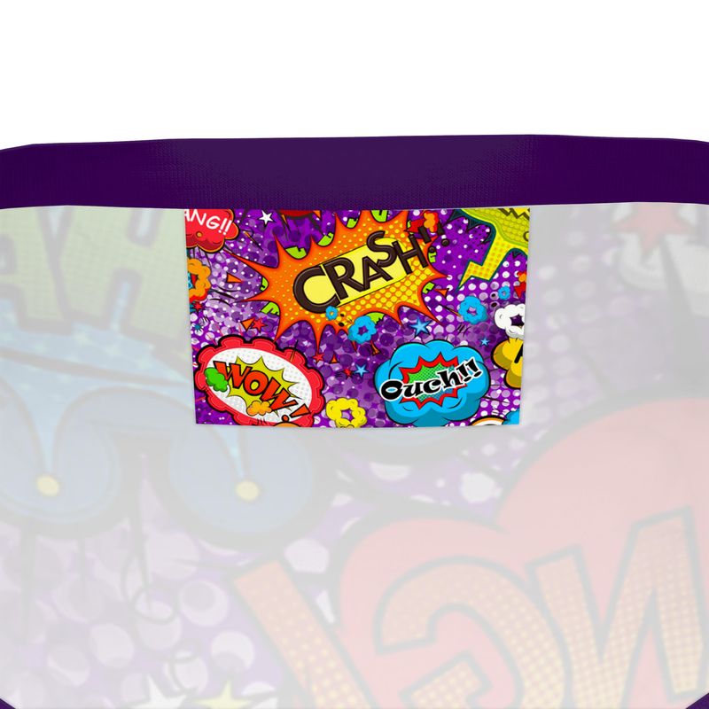 Purple Pop Art Color T-Shirt.