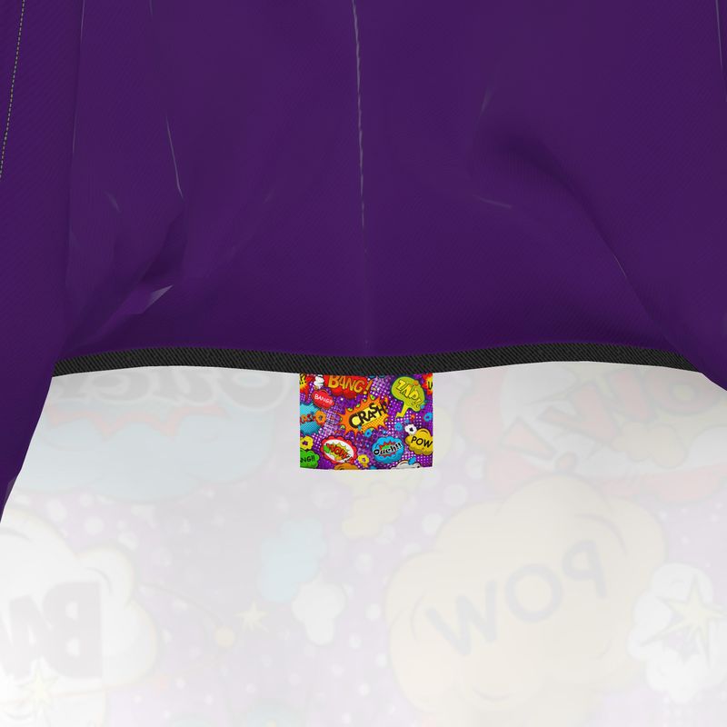 Purple Pop Art Hoodie Dress.