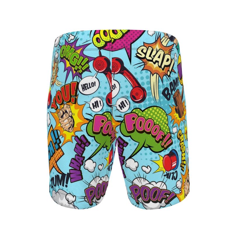 Blue Pop Art, Swimming Shorts.