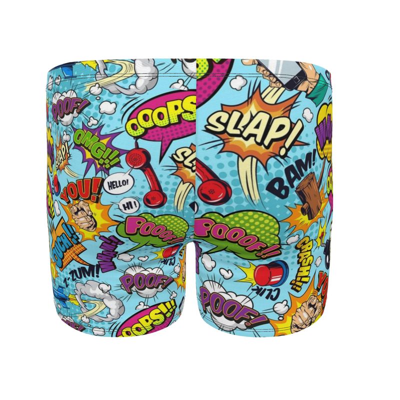 Blue Pop Art, Swimming Trunks.