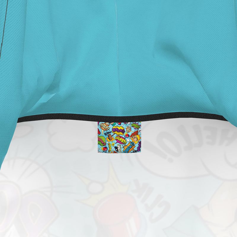Blue Pop Art, Hoodie Dress.