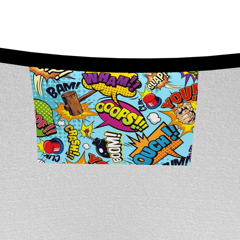 Blue Pop Art, Women's Blouse.