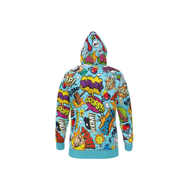 Blue Pop Art, Hoodie.