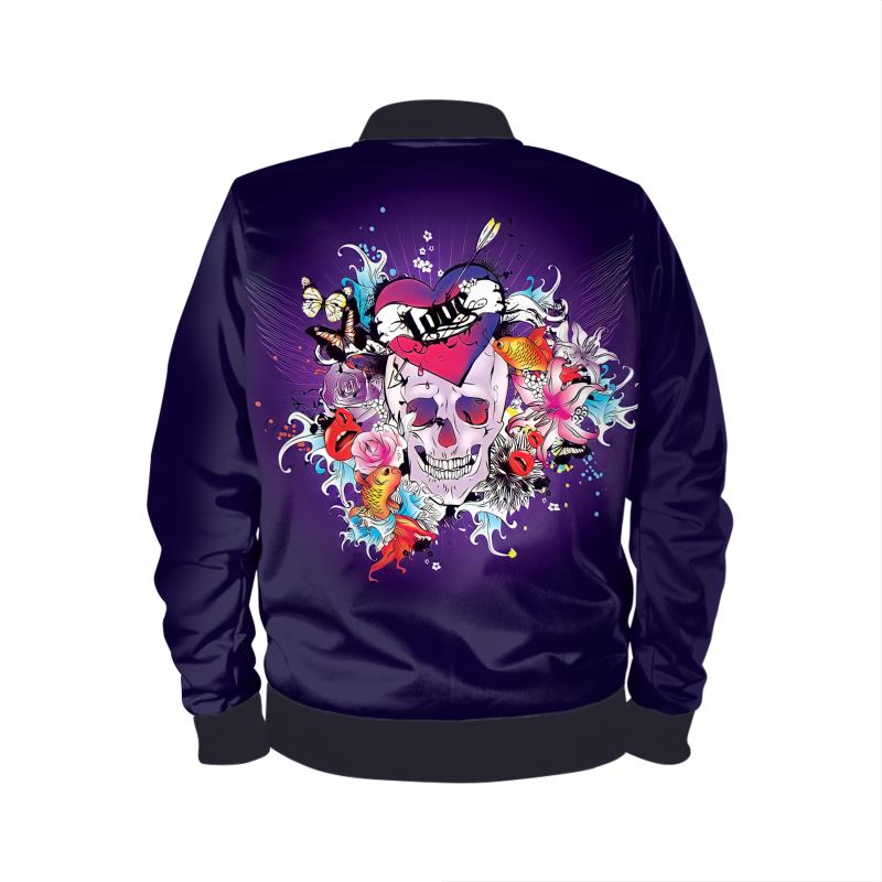 Skulls Art Insprired by M.A. Bomber Jacket.