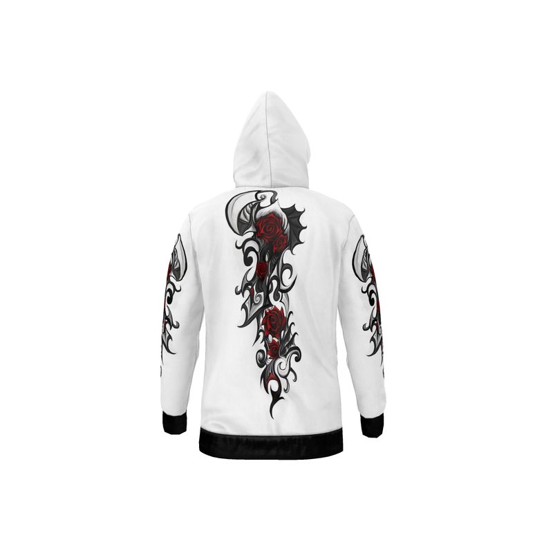 Tattoo Red Rose Hoodie.