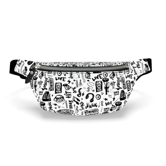 Fanny Pack "Music Doodles Pattern" ๐ถ๐ธ๐ท