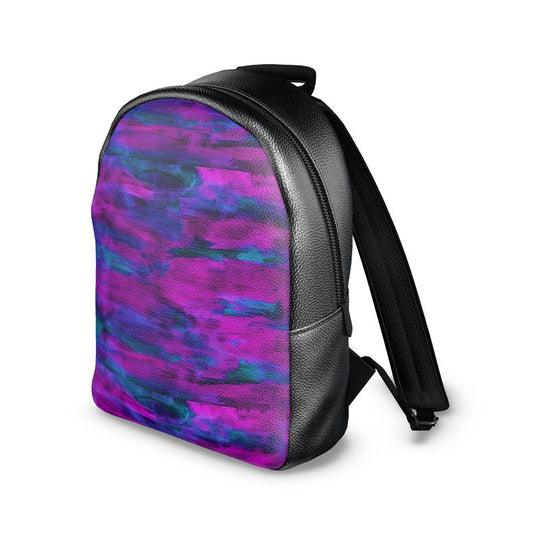 Colville Leather Backpack Purple Art