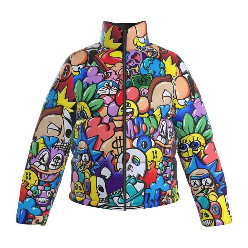 Vexx_Art, Puffer Jacket. Black Inside Collar.