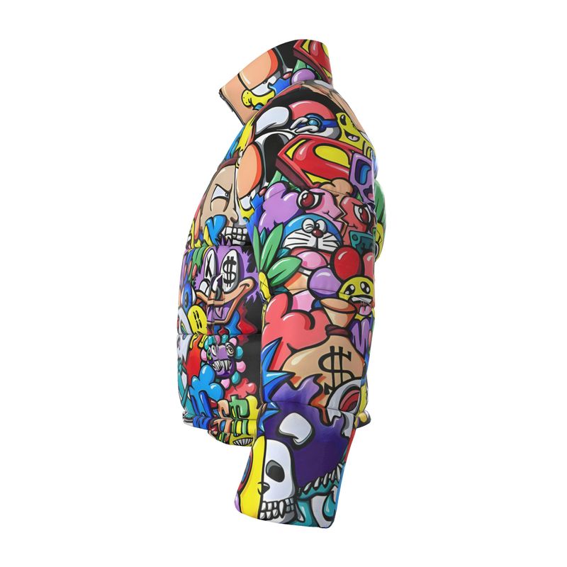 Vexx_Art, Puffer Jacket. Black Inside Collar.