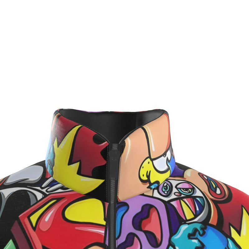 Vexx_Art, Puffer Jacket. Black Inside Collar.