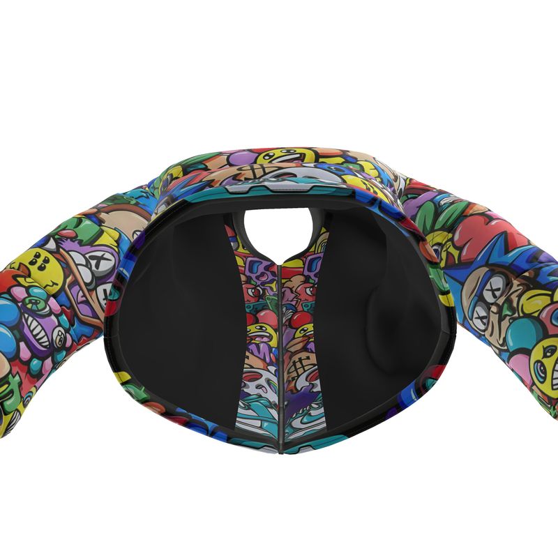 Vexx_Art, Puffer Jacket. Black Inside Collar.
