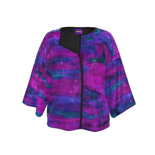 Purple Art, Kimono Jacket.