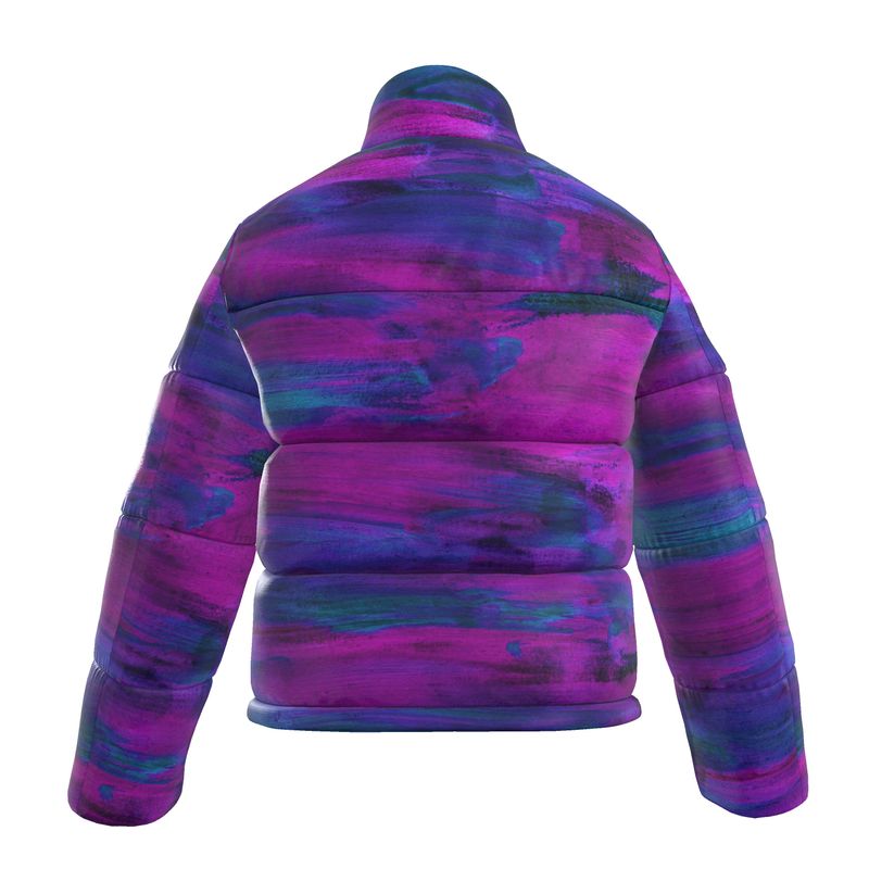 Purple Art, Puffer Jacket.