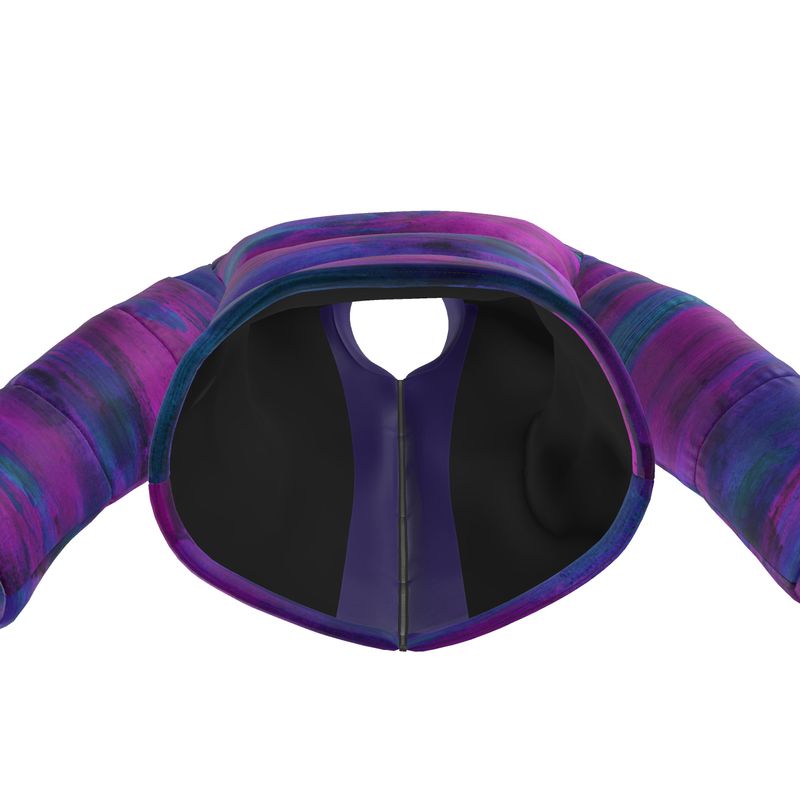 Purple Art, Puffer Jacket.