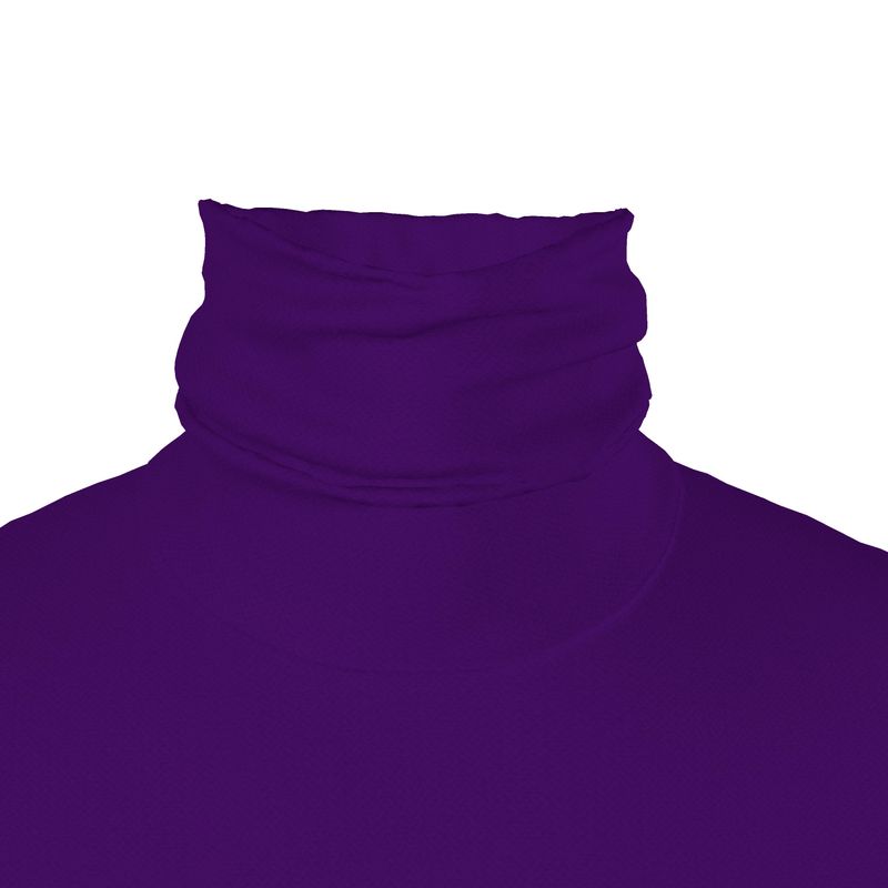 Royal Purple slim fit roll neck.