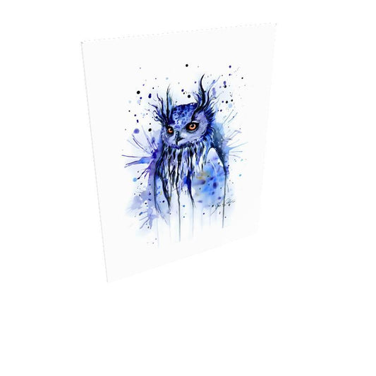 Owl Artistry Nocturnal Illustrations ResolutionBlueRectangle Canvas 🦉