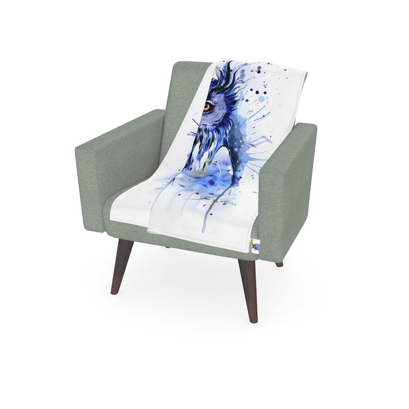 Owl Artistry Nocturnal Illustrations Resolution Blue Throw 🦉