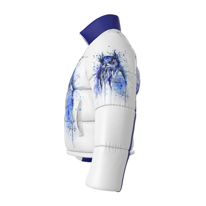 Owl Artistry Resolution Blue Puffer Jacket 🦉