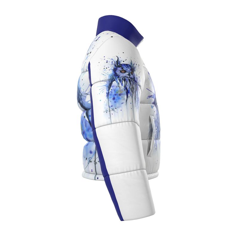 Owl Artistry Resolution Blue Puffer Jacket 🦉