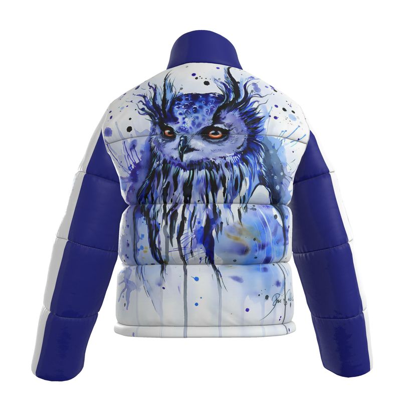Owl Artistry Resolution Blue Puffer Jacket 🦉