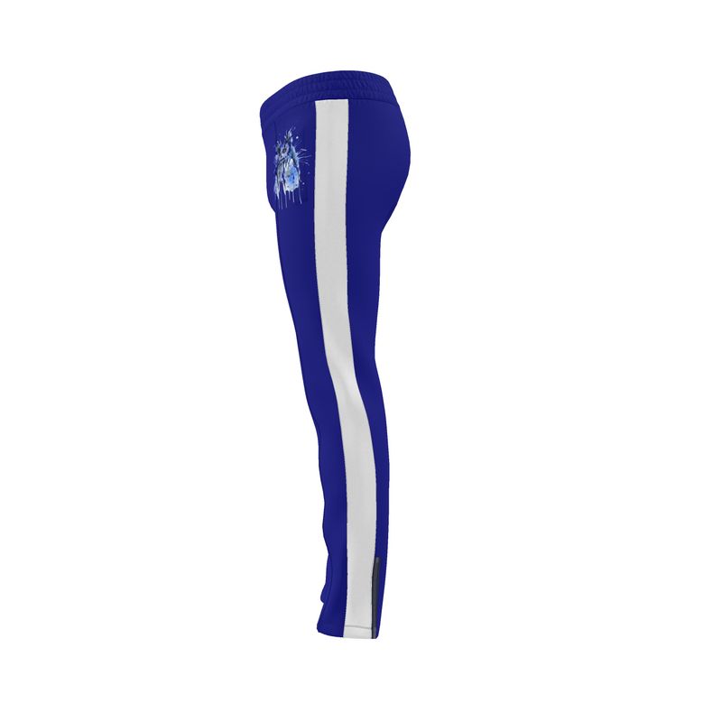 Owl Artistry Resolution Blue Tracksuit White Side Strip Trousers🦉