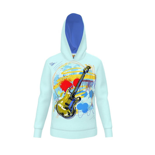 Electric Harmony: A Vibrant Guitar Composition Hoodie