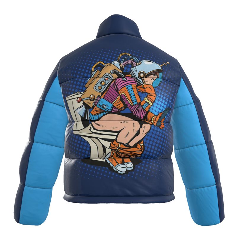 Space Odyssey: The Final Restroom Puffer Jacket Size XL