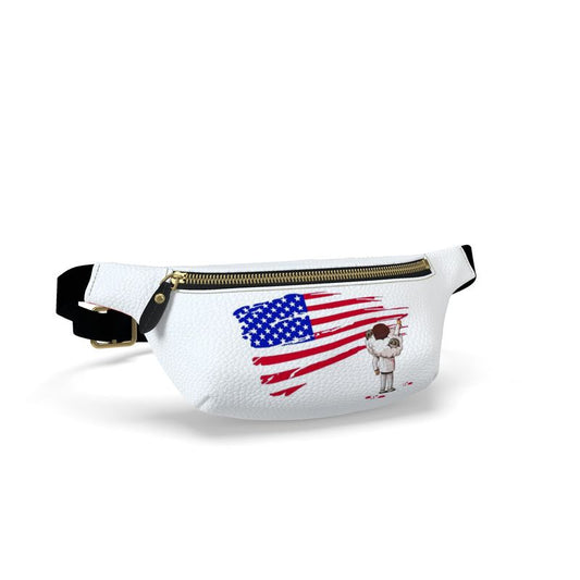 Fanny Pack White & Red