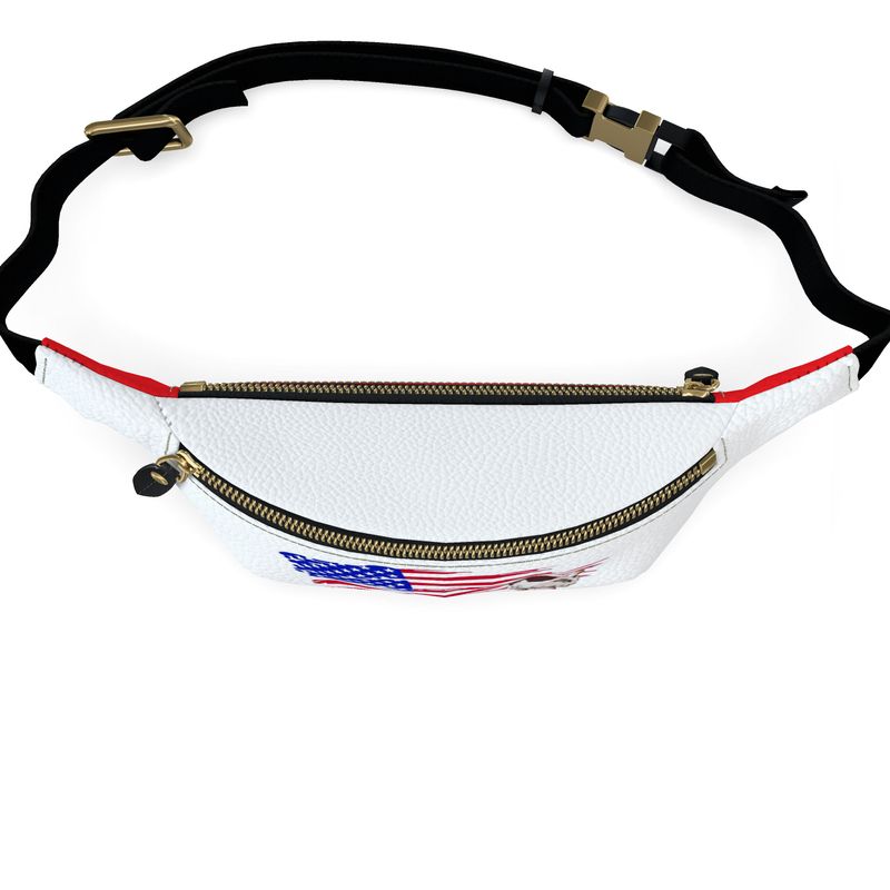 Fanny Pack White & Red