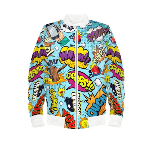 Blue Pop Art, Bomber Jacket