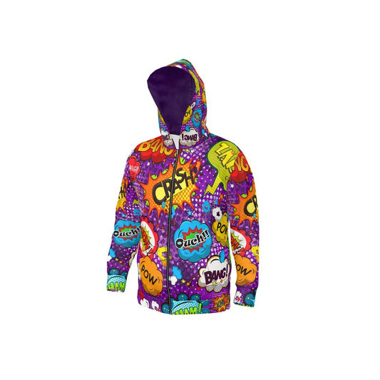 Purple Pop Art, Hoodie.