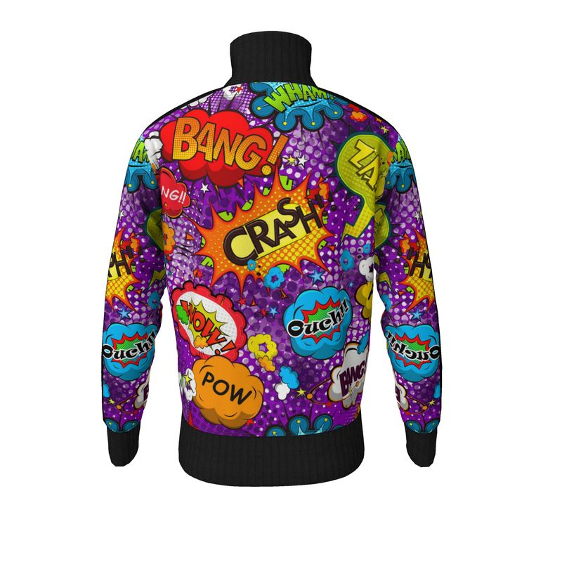 POP ART Purple Unisex Tracksuit Jacket