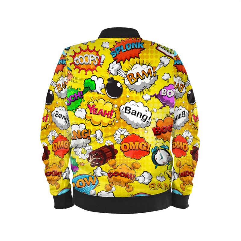 POP ART Yellow Unisex Bomber Jacket