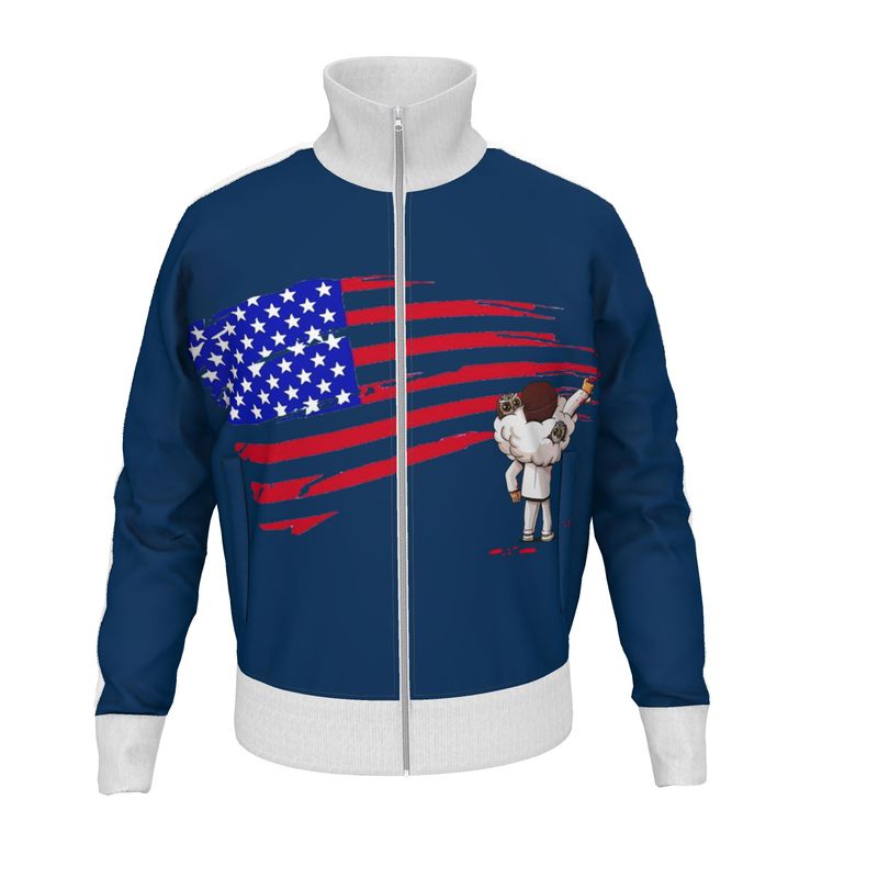 Mens Tracksuit Jacket American Flag