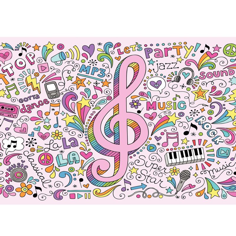 Bucket Backpack Music Logo Pink