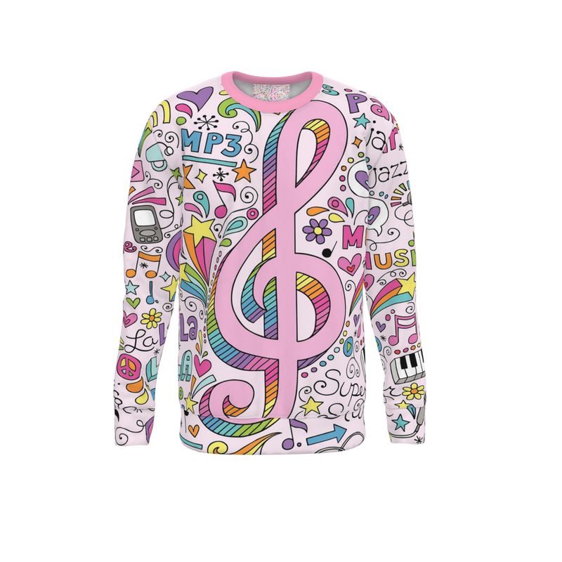 Sweatshirt Music Pink