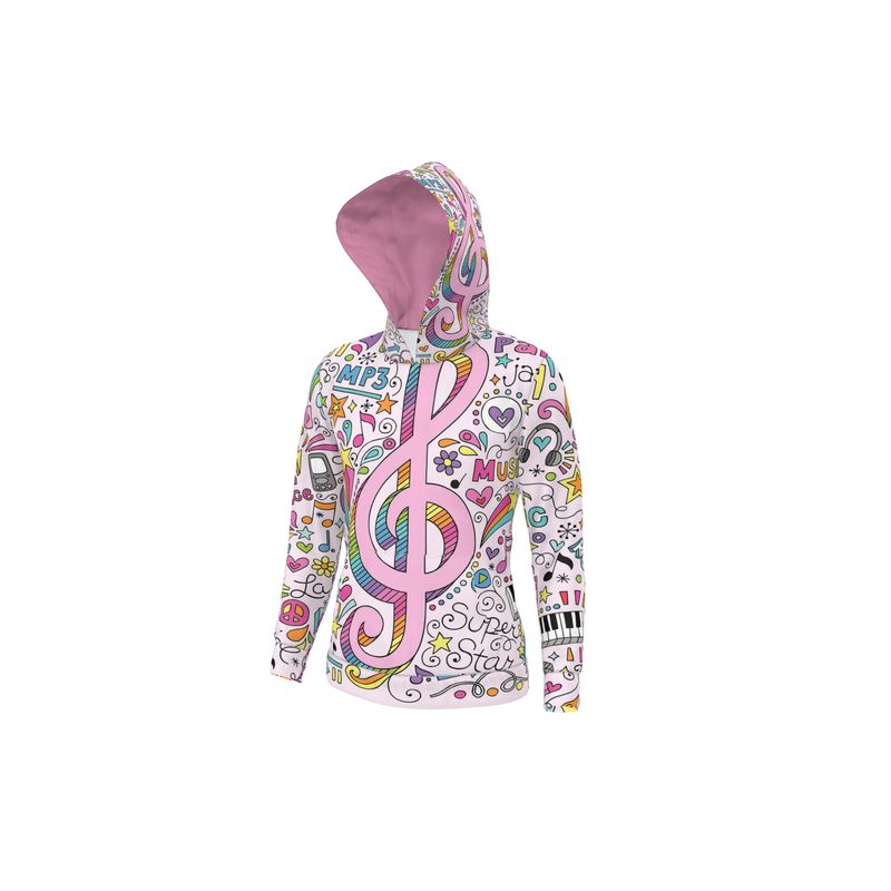 Hoodie Music Pink