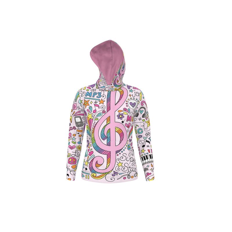 Hoodie Music Pink